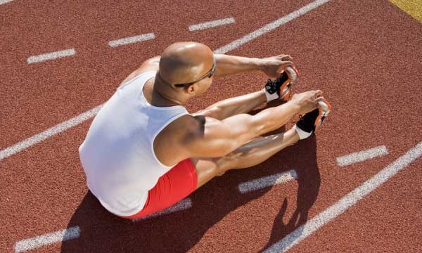 Man stretching