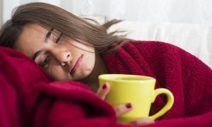 woman with cold